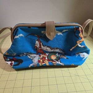 T. cappella Native American on horse shoulder bag Crossbody purse